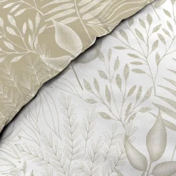 Copripiumino matrimoniale e due federe cotone (260 x 240 cm) Cassia Beige