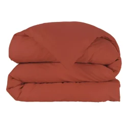 Copripiumino percalle di cotone (140 cm) Cali Terracotta