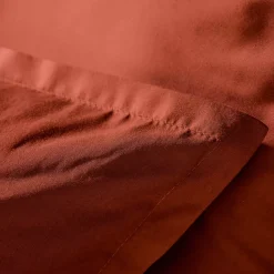 Copripiumino percalle di cotone (200 x 200 cm) Cali Terracotta