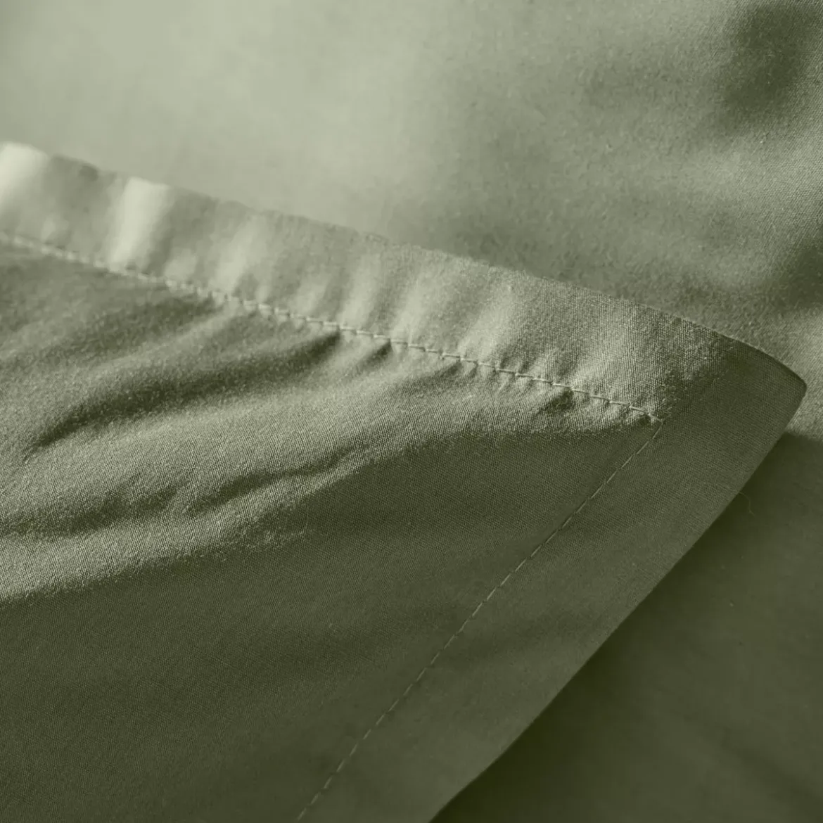 Copripiumino percalle di cotone (200 cm) Cali Verde rosmarino
