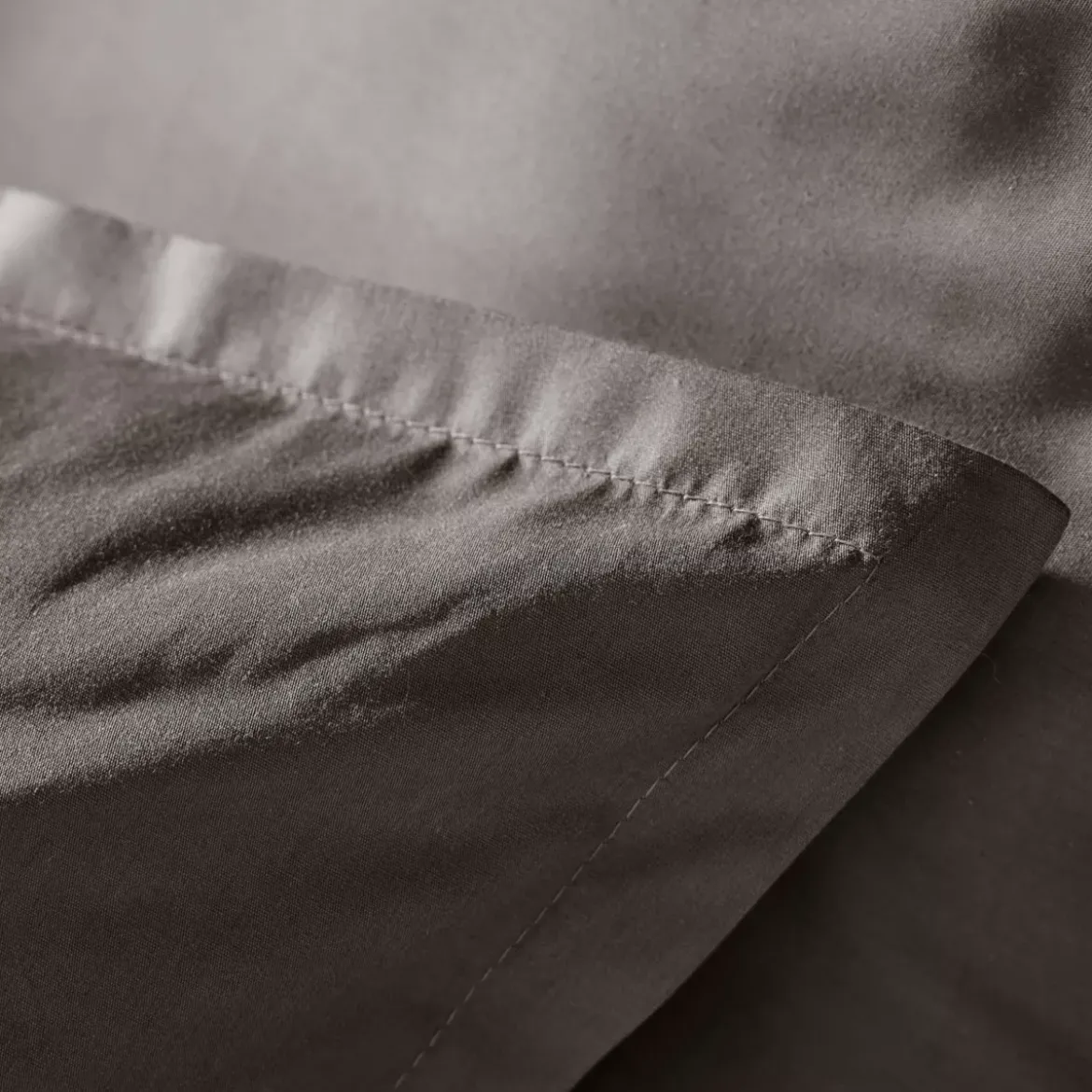 Copripiumino percalle di cotone (260 x 240 cm) Cali Grigio antracite