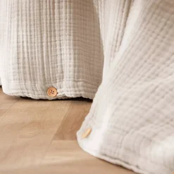 Copripiumino quadrupla garza di cotone (280 x 240 cm) Victoria x Gaïa Beige pampa