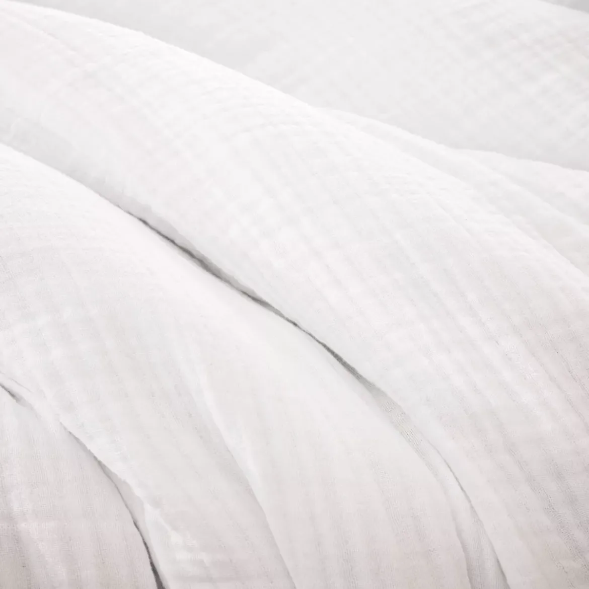 Copripiumino quadrupla garza di cotone (240 x 220 cm) Victoria x Gaïa Bianco chantilly