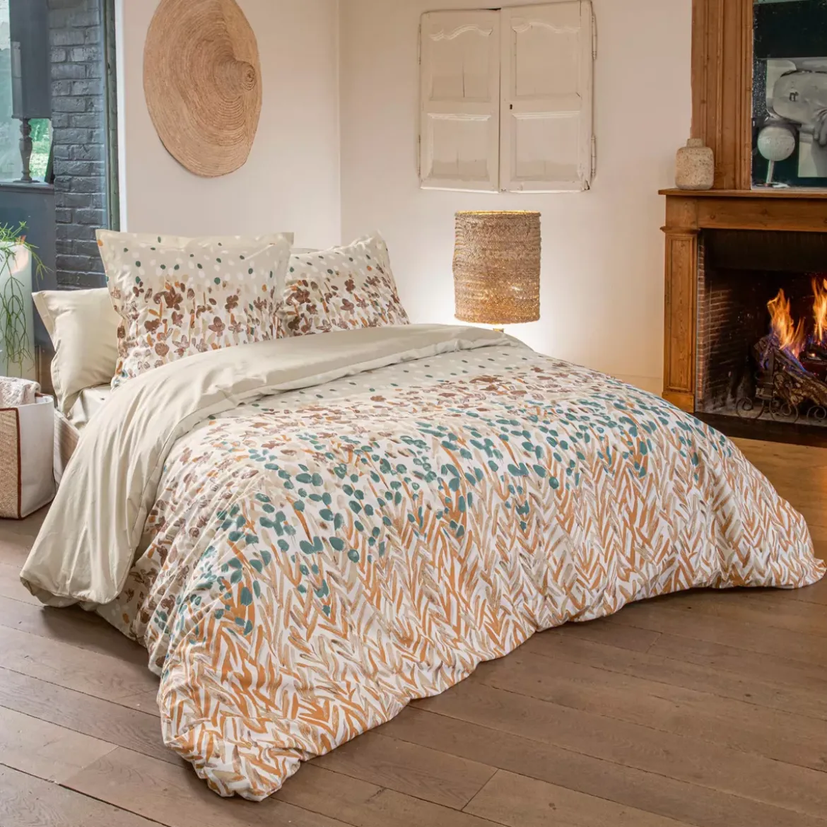 Copripiumino in cotone (280 x 240 cm) Evasion Multicolore
