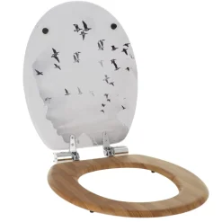 Copriwater con freno di caduta 18 pollici MDF Envole Bianco