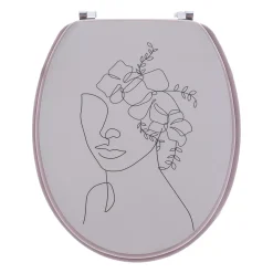 Copriwater in legno 18 pollici Rosy Bianco
