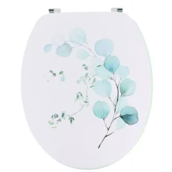 Copriwater 18 pollici MDF Azzurro Acquerello