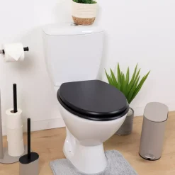 Copriwater 18 pollici MDF Primo Nero