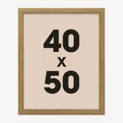 Cornice per foto da parete in legno (40 x 50 cm) Alix Marrone