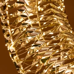 Corona di Natale luminosa 960 Micro LED (D70 cm) Effetto flash Oro e bianco caldo