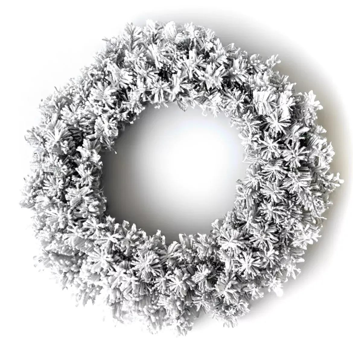 Corona di Natale Royal verde innevato 60 cm