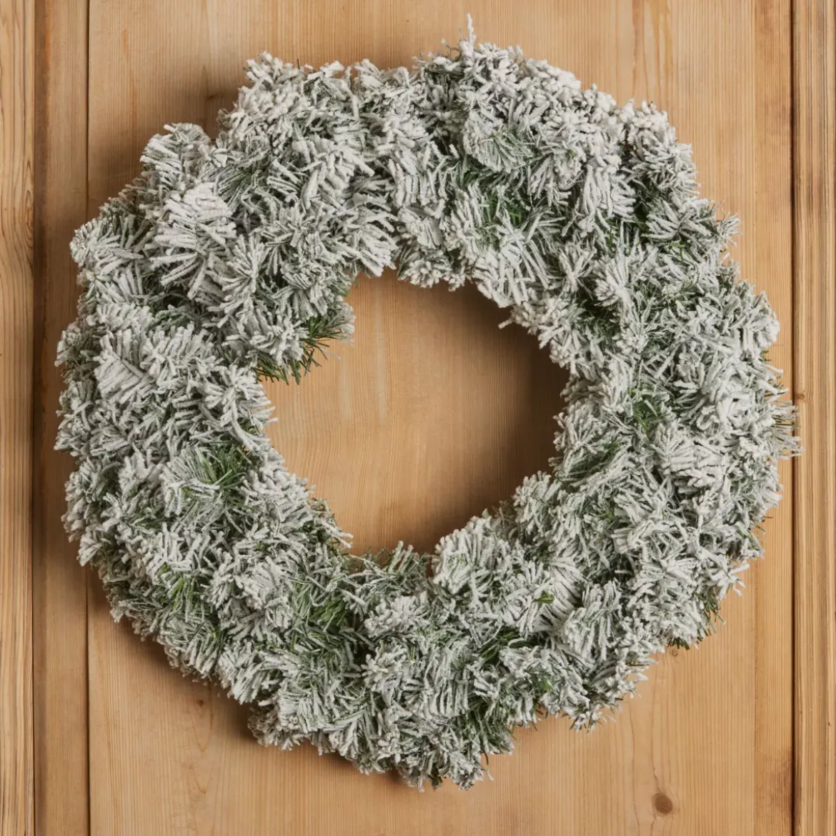 Corona di Natale Royal verde innevato 60 cm