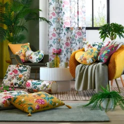 Cuscino a cilindro in cotone (20x45 cm) Emmy Multicolore