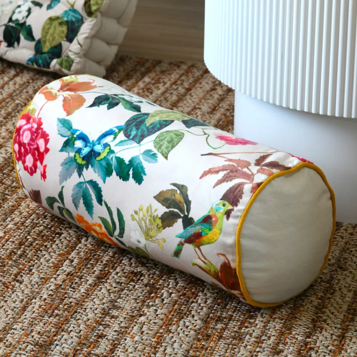 Cuscino a cilindro in cotone (20x45 cm) Emmy Multicolore