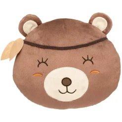 Cuscino bambini testa d'orso (27 x 30 cm) Marrone