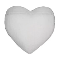 Cuscino cuore in cotone (45 x 45 cm) Joséphine Ecru