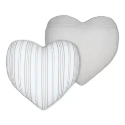 Cuscino cuore in cotone (45 x 45 cm) Joséphine Ecru