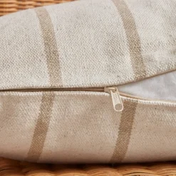 Cuscino da esterno in tela di cotone rettangolare (60 x 40 cm) Ocealys Beige