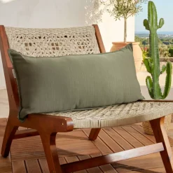Cuscino da esterno rettangolare (35 x 70 cm) Sunset Verde cachi
