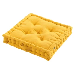 Cuscino da pavimento (60 x 60 cm) Pixel Giallo senape