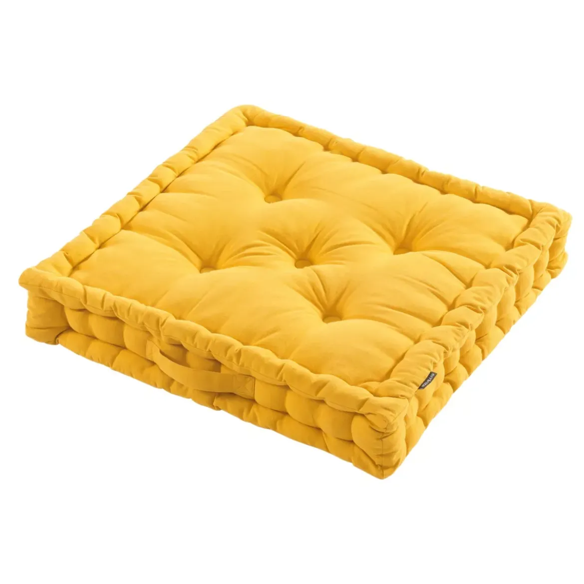 Cuscino da pavimento (60 x 60 cm) Pixel Giallo senape