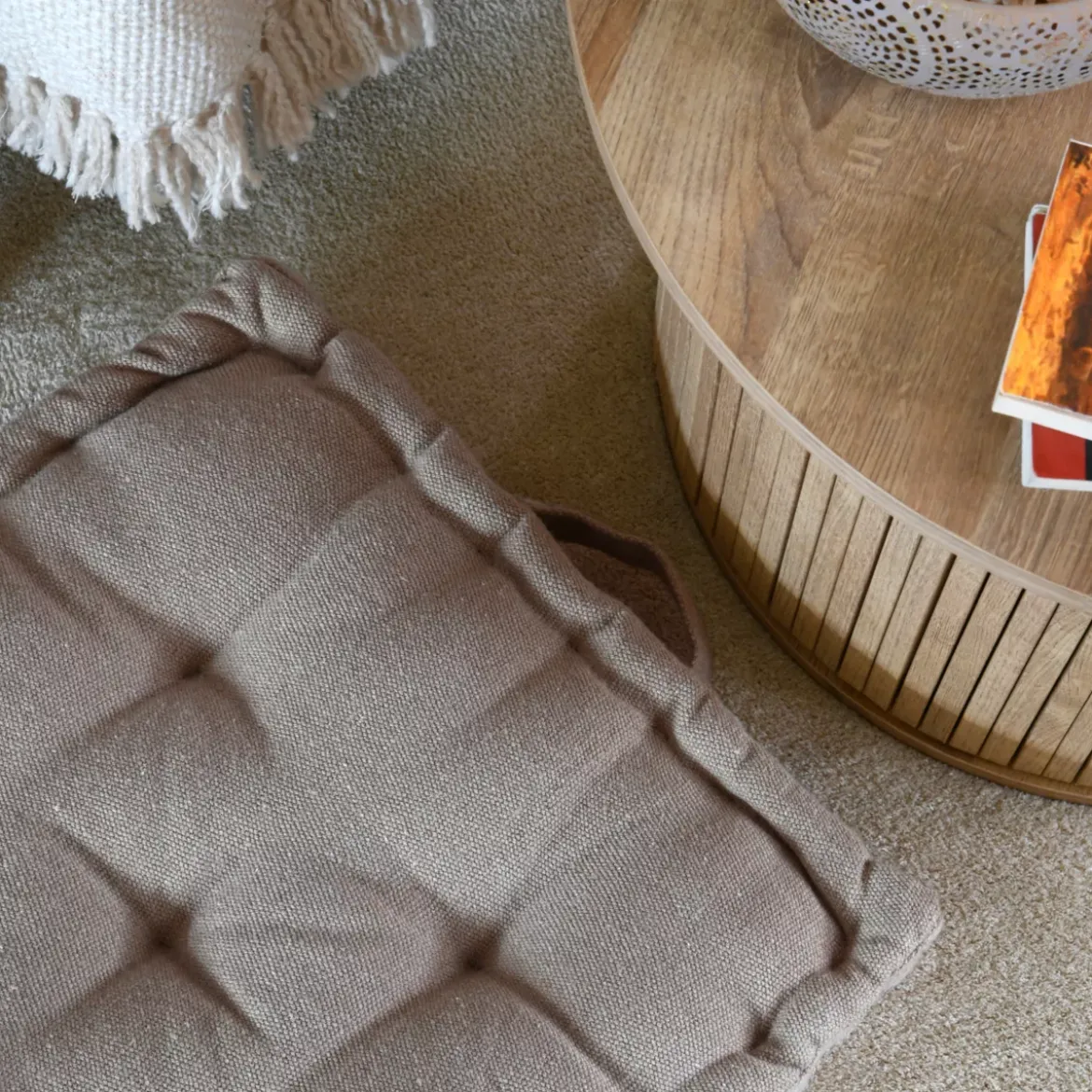 Cuscino da pavimento (50 x 50 cm) Monaco Beige
