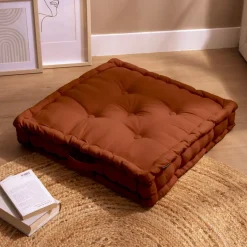 Cuscino da pavimento (60 x 60 cm) Pixel Terracotta