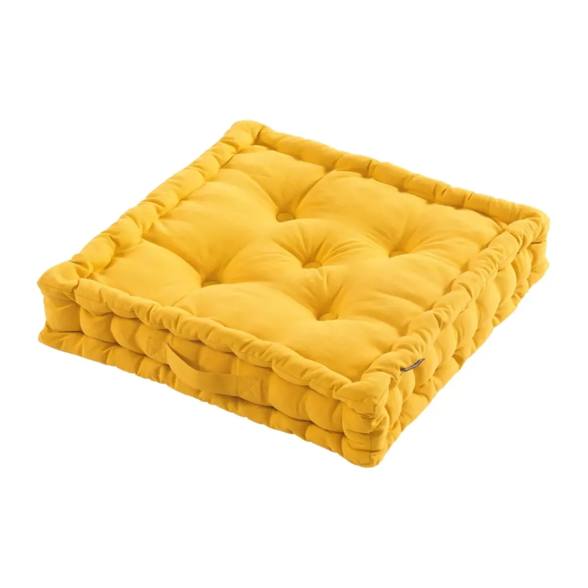 Cuscino da pavimento (50 x H10 cm) Pixel Giallo senape