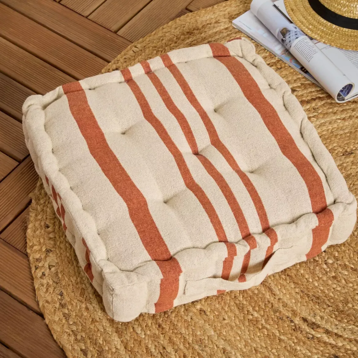 Cuscino da pavimento (45 x H10 cm) Manduel Arancione