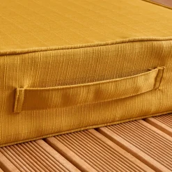 Cuscino da pavimento esterno sfoderabile (45 x 45 cm) Sunset Giallo senape