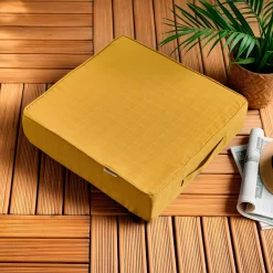 Cuscino da pavimento esterno sfoderabile (45 x 45 cm) Sunset Giallo senape