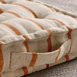 Cuscino da pavimento esterno tela di cotone (45 x 45 cm) Ocealys Corallo
