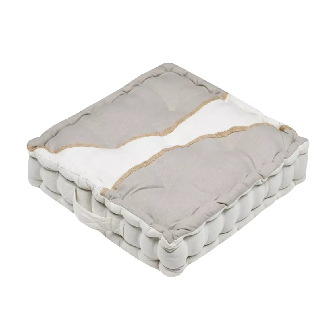 Cuscino da pavimento in cotone (45 x 45 cm) Blokken Grigio