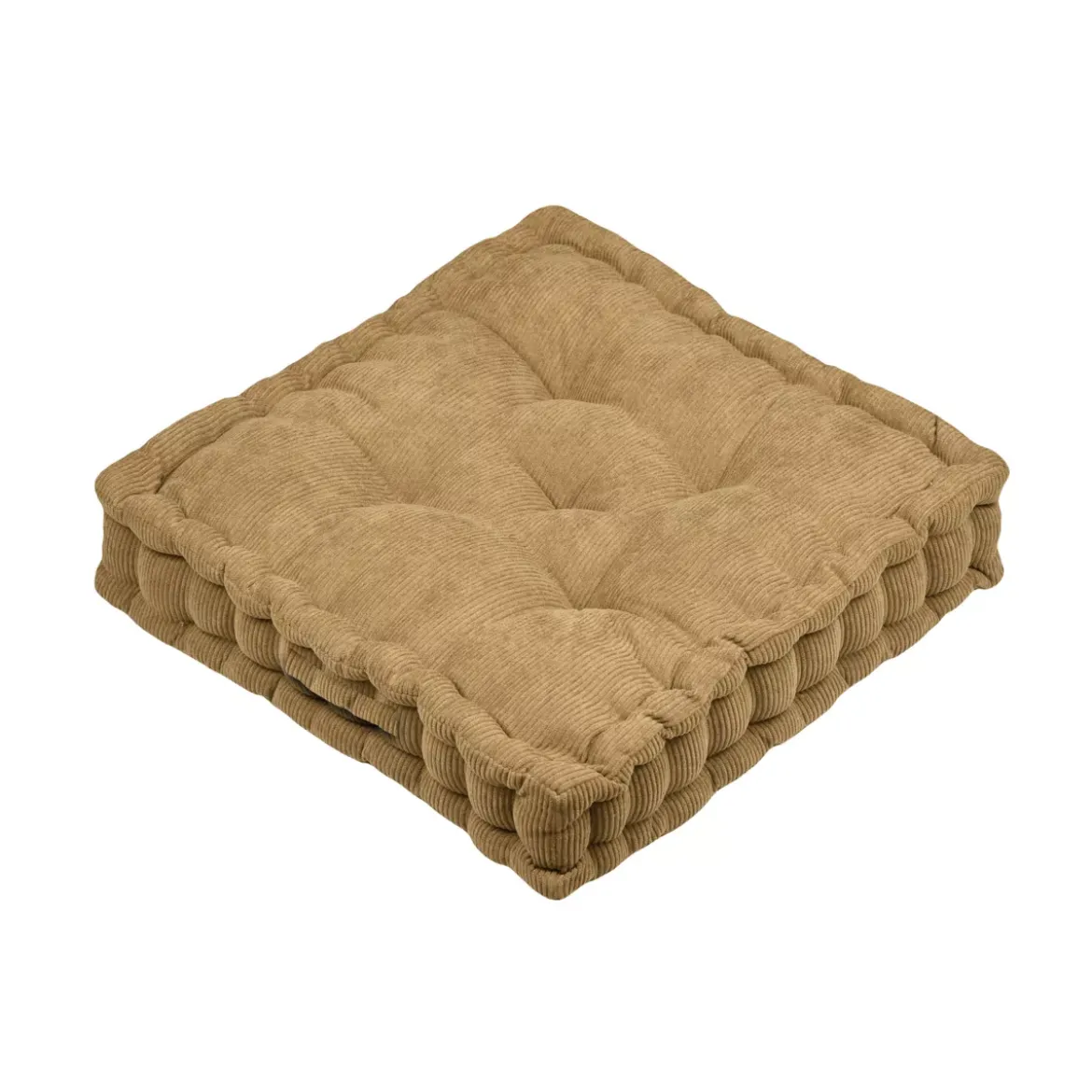 Cuscino da terra quadrato in velluto (45 x 45 cm) Dandy Camel