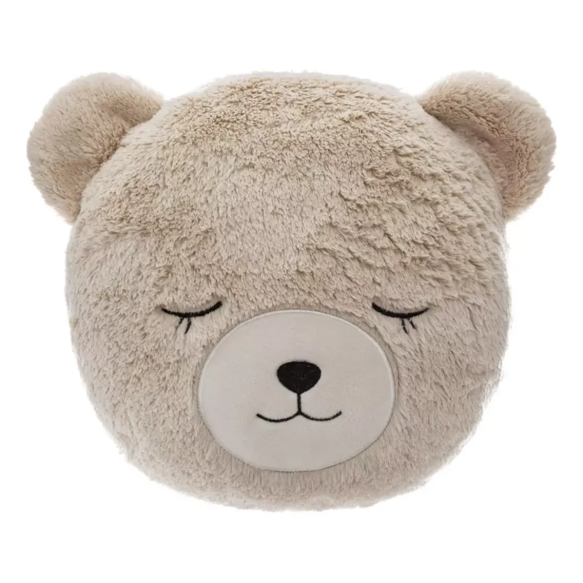 Cuscino ecopelliccia bambini (27 cm) Orsetto Beige