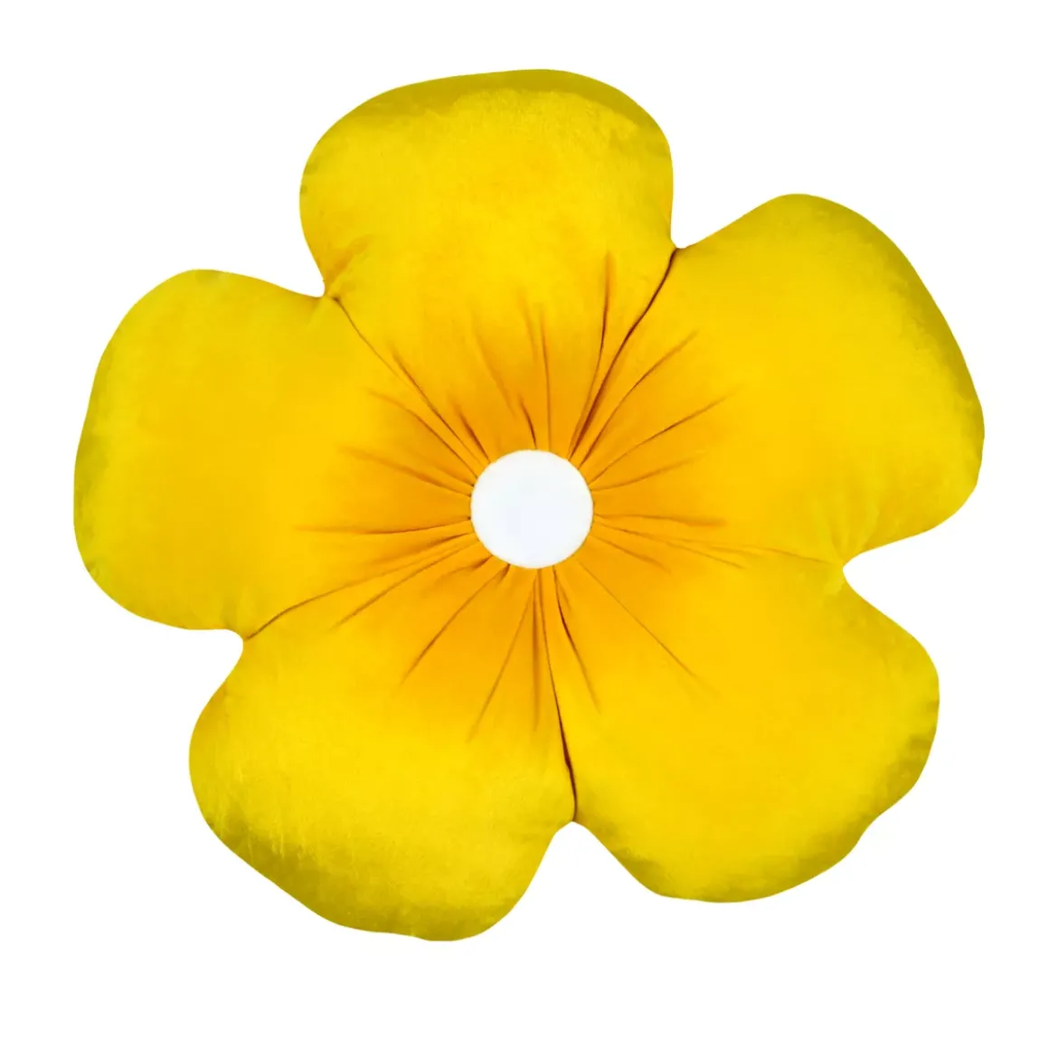 Cuscino fiore rotondo (40 cm) Camille Giallo