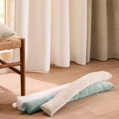 Cuscino paraspifferi flanella (80 x 10 cm) Flanela Ecru