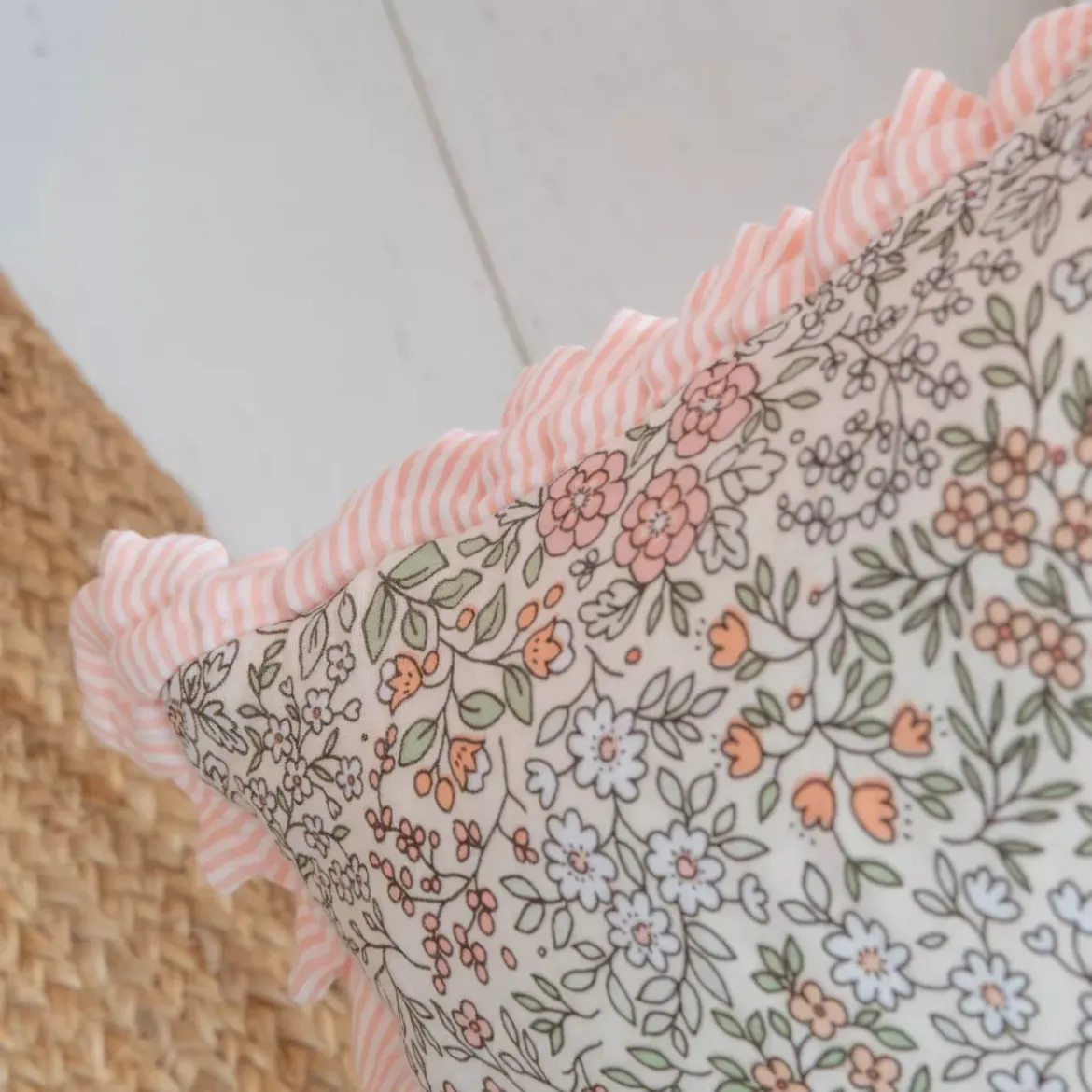 Cuscino per bambini Quadrato in Cotone (40 x 40 cm) Pimprenelle Rosa