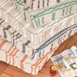 Cuscino per pallet da esterno rettangolare (120 x 80 cm) Nautira Grigio ardesia