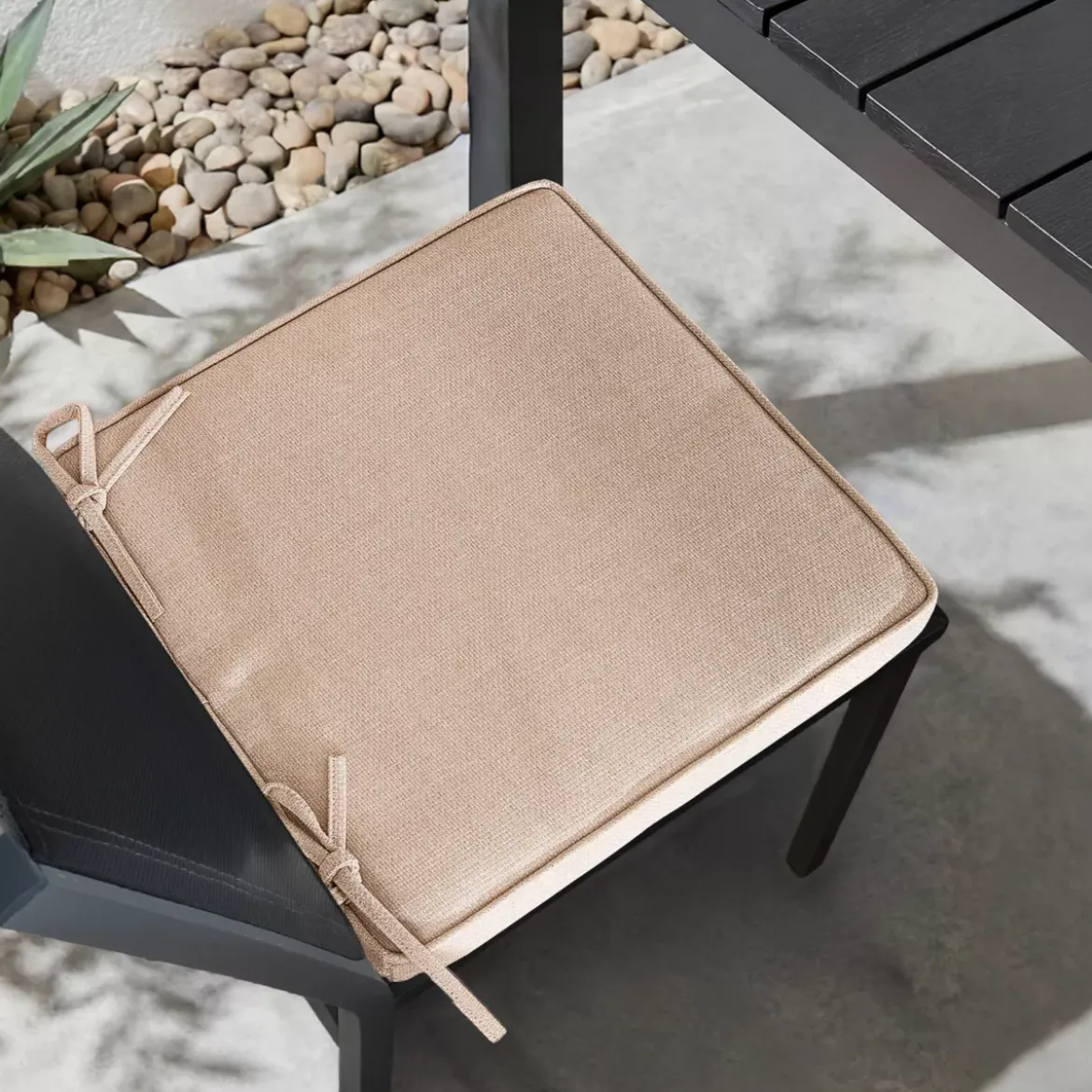 Cuscino per sedia da esterno quadrato (40 x 40 cm) Edena Beige
