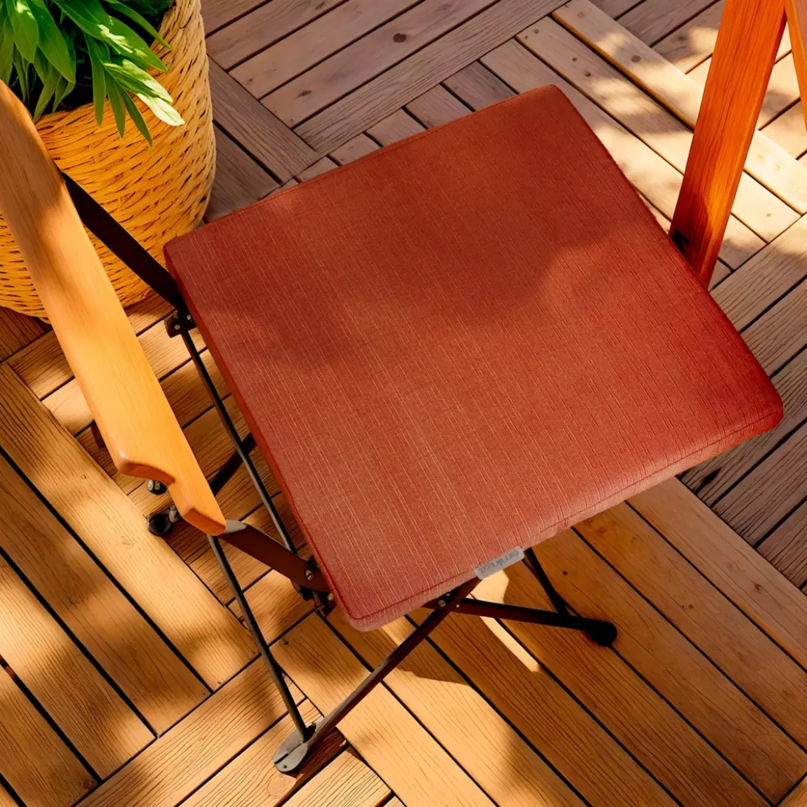 Cuscino per sedia da esterno quadrato (40 x 40 cm) Sunset Terracotta