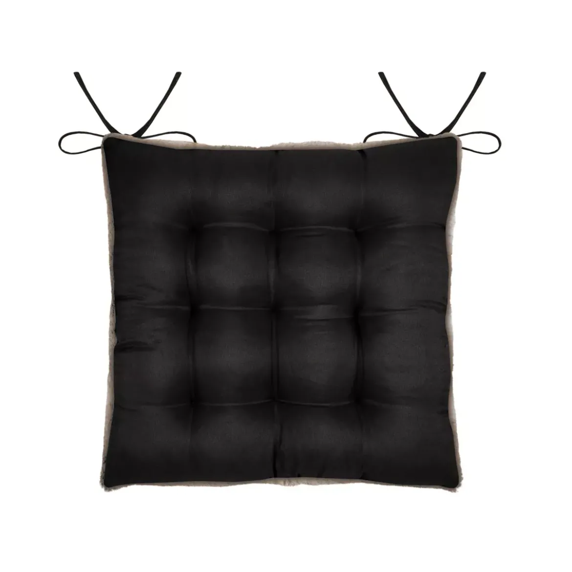Cuscino per sedia quadrato in pelliccia sintetica (40 x 40 cm) Asgard Tortora