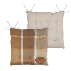 Cuscino per sedia quadrato in cotone (38x38 cm) Wildforest Camel