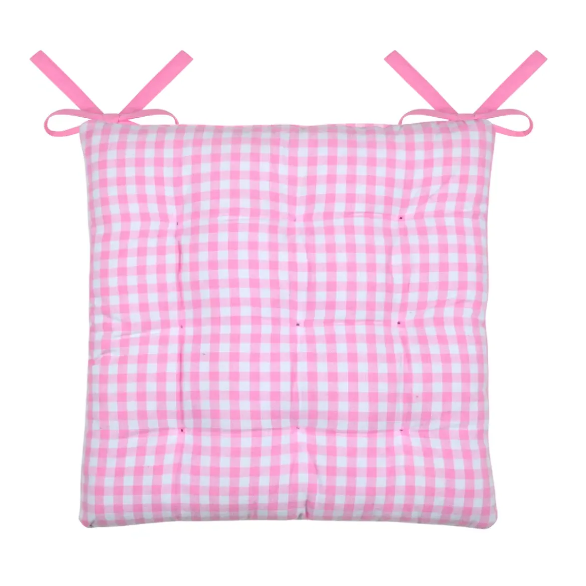 Cuscino per sedia quadrato in cotone (40 x 40 cm) Bardot Rosa