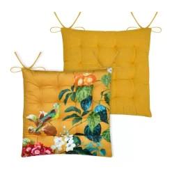 Cuscino per sedia quadrato in cotone (38x38 cm) Emmy Multicolore