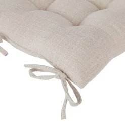 Cuscino per sedia quadrato (38 x 38 cm) Clem Beige lino