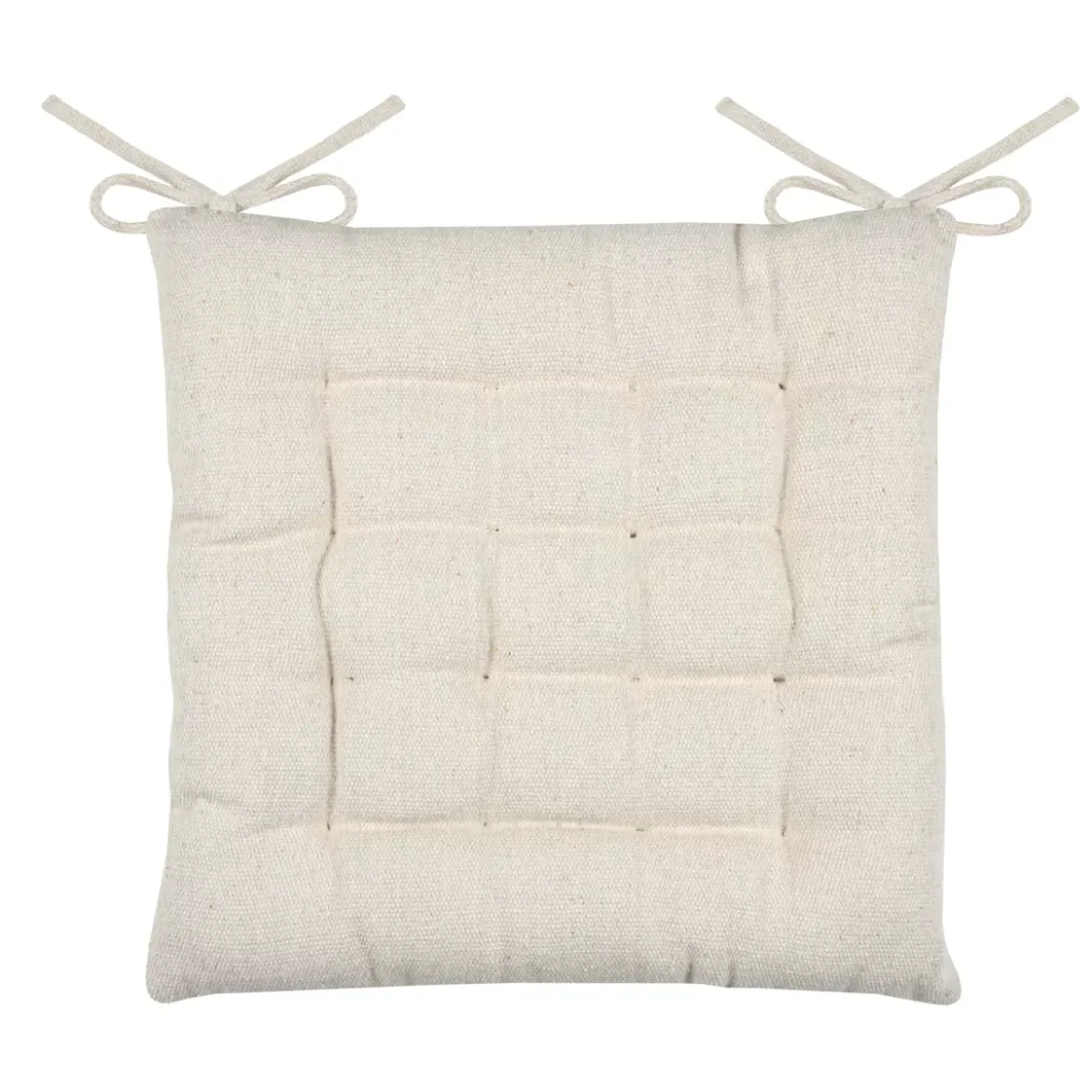 Cuscino per sedia quadrato (40 x 40 cm) Monaco Ecru