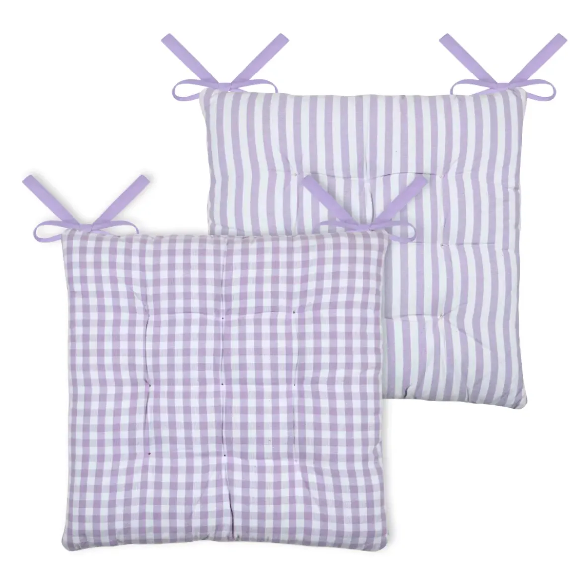 Cuscino per sedia quadrato in cotone (40 x 40 cm) Bardot Viola