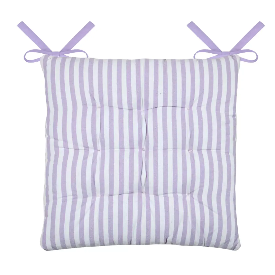Cuscino per sedia quadrato in cotone (40 x 40 cm) Bardot Viola