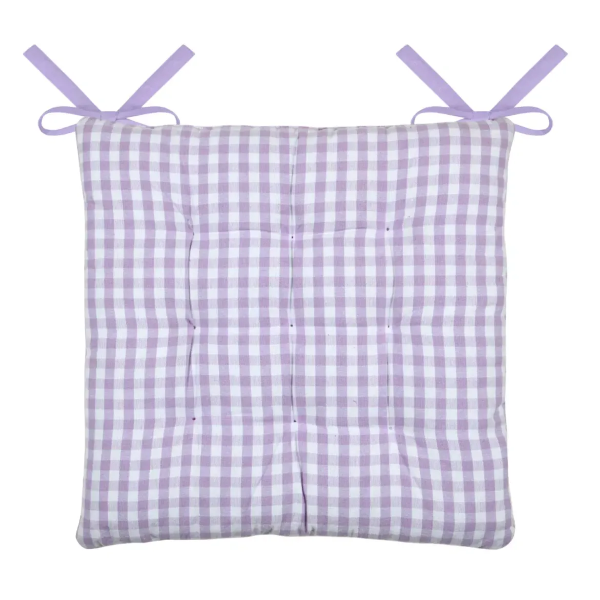 Cuscino per sedia quadrato in cotone (40 x 40 cm) Bardot Viola